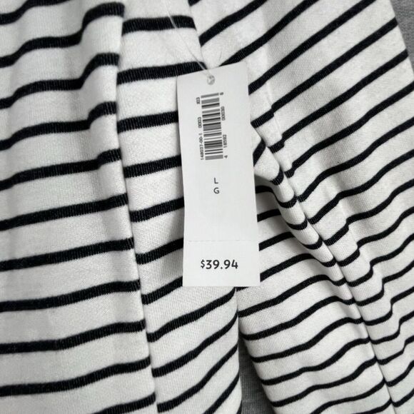 Old Navy Double Knit Blazer Black Stripe Size Large NWT Small Defects - Picture 9 of 13